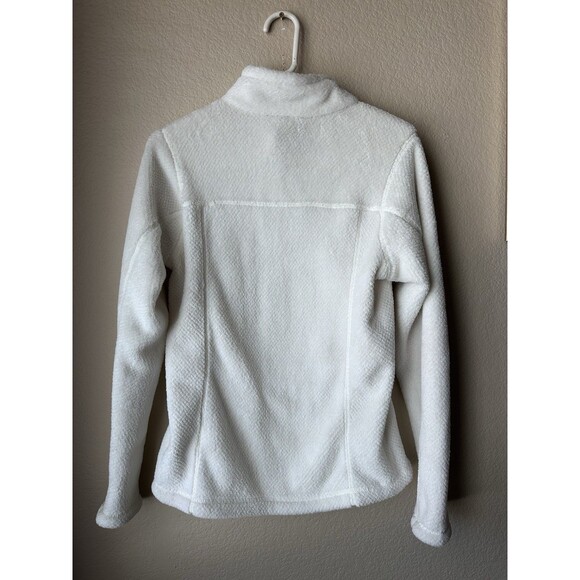 Patagonia Sweater Women’s Medium Off White Retool Snap T Pullover Mock Neck Logo - Picture 7 of 9